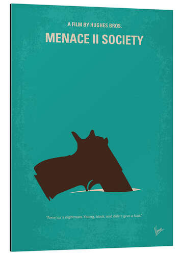 Aluminium print Menace II Society