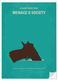 Selvklebende plakat Menace II Society