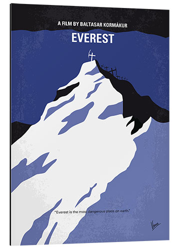 Tableau en aluminium Everest (anglais)