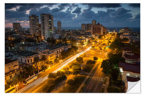 Självhäftande poster View of Havana