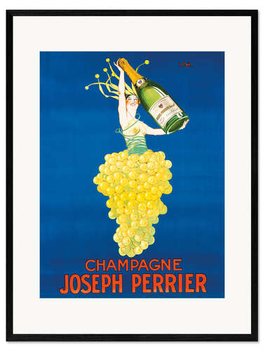Gerahmter Kunstdruck Champagne Joseph Perrier