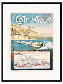 Gerahmter Kunstdruck Côte d'Azur