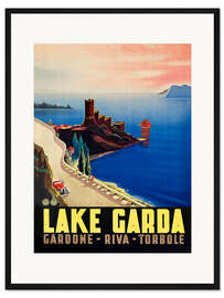 Gerahmter Kunstdruck Gardasee