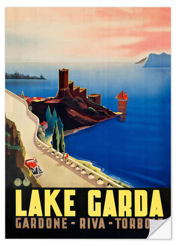 Sticker mural Lac de Garde (anglais)