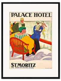 Impresión de arte enmarcada Palace Hotel St. Moritz