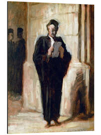 Magnettafel Lesender Advokat.