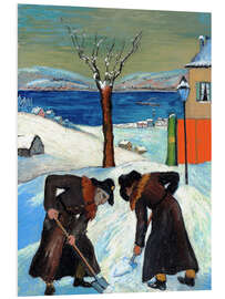 Hartschaumbild Schnee über Nacht