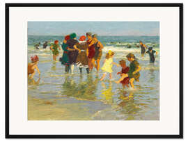 Gerahmter Kunstdruck Strandszene