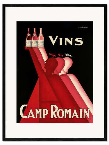 Ingelijste kunstdruk Vins Camp Romain
