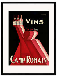 Ingelijste kunstdruk Vins Camp Romain