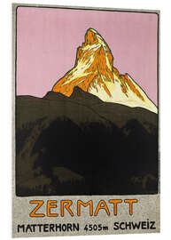 Foam board print Zermatt