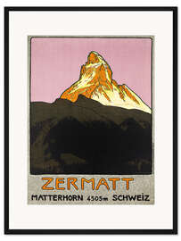 Gerahmter Kunstdruck Zermatt