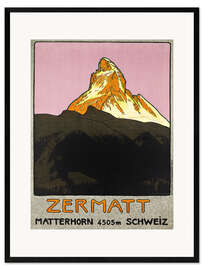Innrammet kunsttrykk Zermatt