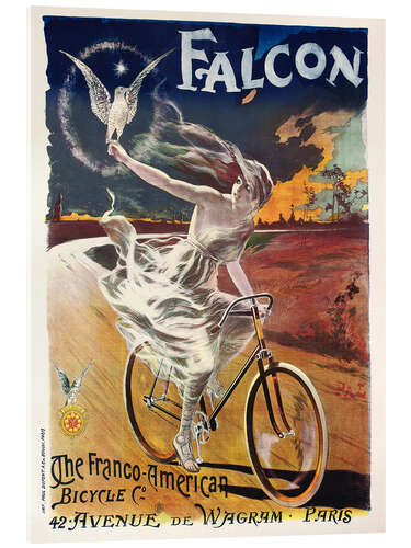 Tableau en verre acrylique Bicyclettes Falcon