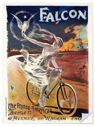 Wandsticker Falcon Räder