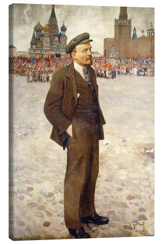 Leinwandbild Lenin auf dem Roten Platz. 1924