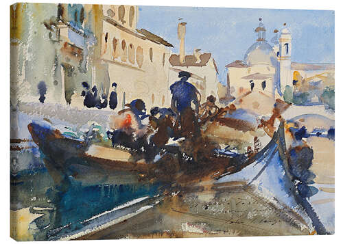 Lienzo Gondoliers, Venice