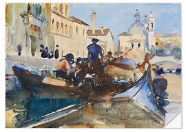 Naklejka na ścianę Gondoliers, Venice