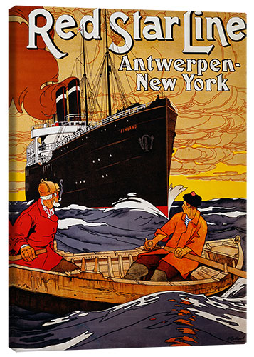 Canvas-taulu Red Star Line. Um 1900