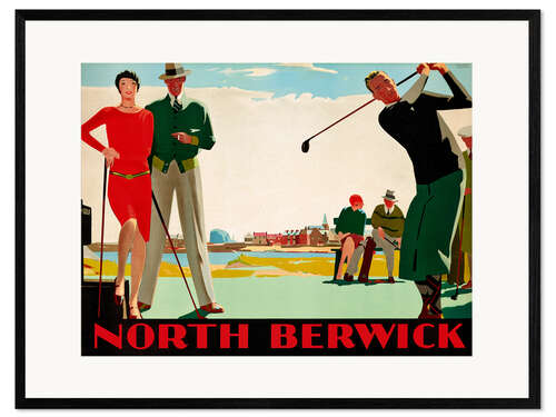 Framed art print North Berwick Golf Club