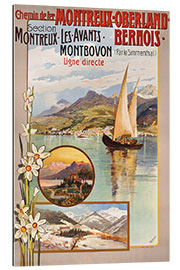 Cuadro de plexi-alu Railway Montreux