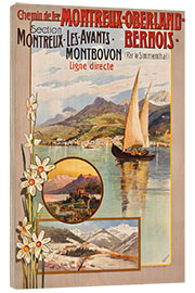 Obraz na drewnie Railway Montreux