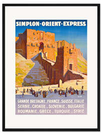 Gerahmter Kunstdruck Simplon Orient Express