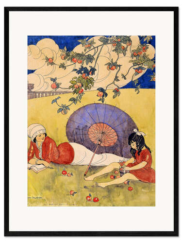 Framed art print In the orchard