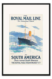 Gerahmter Kunstdruck The Royal Mail Line to South America