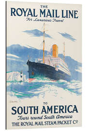 Magnettafel The Royal Mail Line to South America