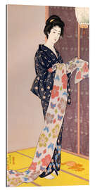 Gallery print Junge Frau in einem Sommer-Kimono (Dai-oban tate-e).