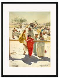 Gerahmter Kunstdruck Ein Blick auf den Zug, Indien