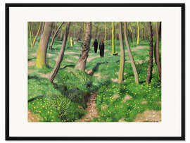 Gerahmter Kunstdruck Unterholz im Frühling (Sousbois en printemps)