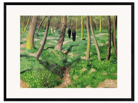 Gerahmter Kunstdruck Unterholz im Frühling (Sousbois en printemps)