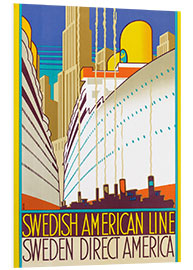 PVC print Sweden-America Cruise Ship