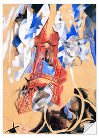 Selvklebende plakat Eiffel Tower I