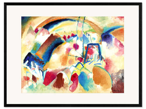 Framed art print Landscape with Church