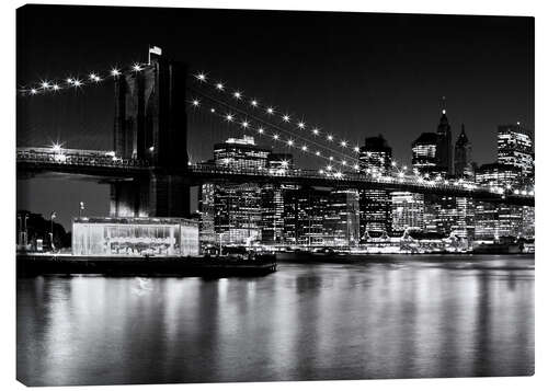 Leinwandbild NYC Beleuchtete Skyline