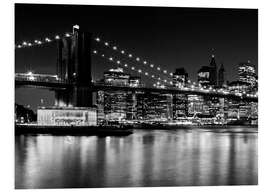 Foam board print NYC Night Skyline