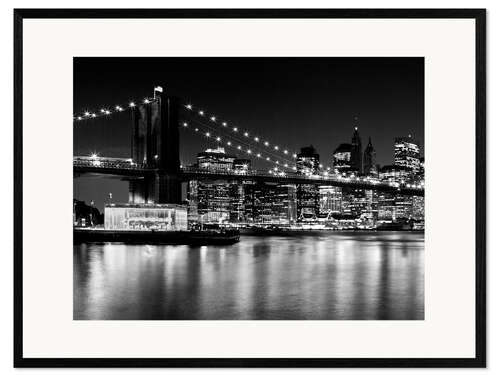 Kehystetty taidepainatus NYC Night Skyline