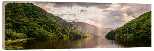 Wood print Glendalough