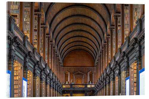 Acrylglasbild Trinity College Library