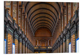 Aluminium print Trinity College Library