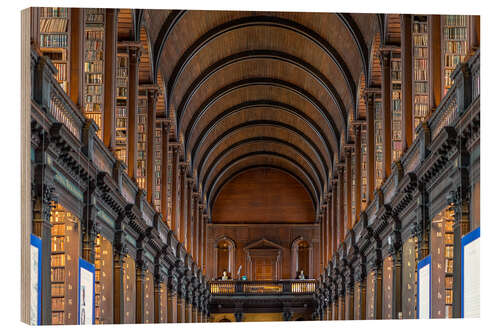 Stampa su legno Trinity College Library