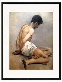 Gerahmter Kunstdruck Akademische Studie aus dem Leben