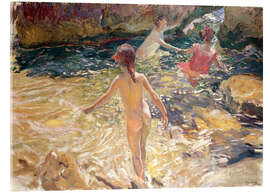 Acrylic print Children Bathing