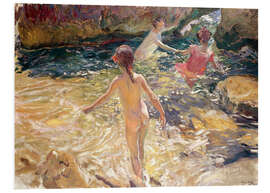 Foam board print Children Bathing