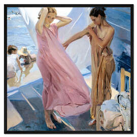 Gerahmter Kunstdruck Nach dem Baden, Valencia