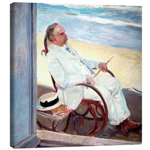 Canvas print Antonio García at the Beach