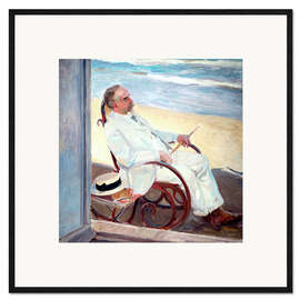 Framed art print Antonio García at the Beach